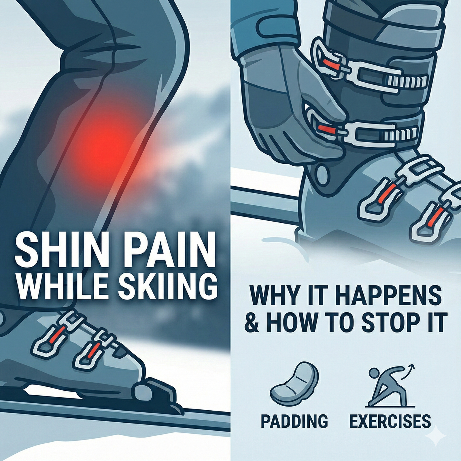Shin Pain While Skiing: Why It Happens (and How to Stop It)